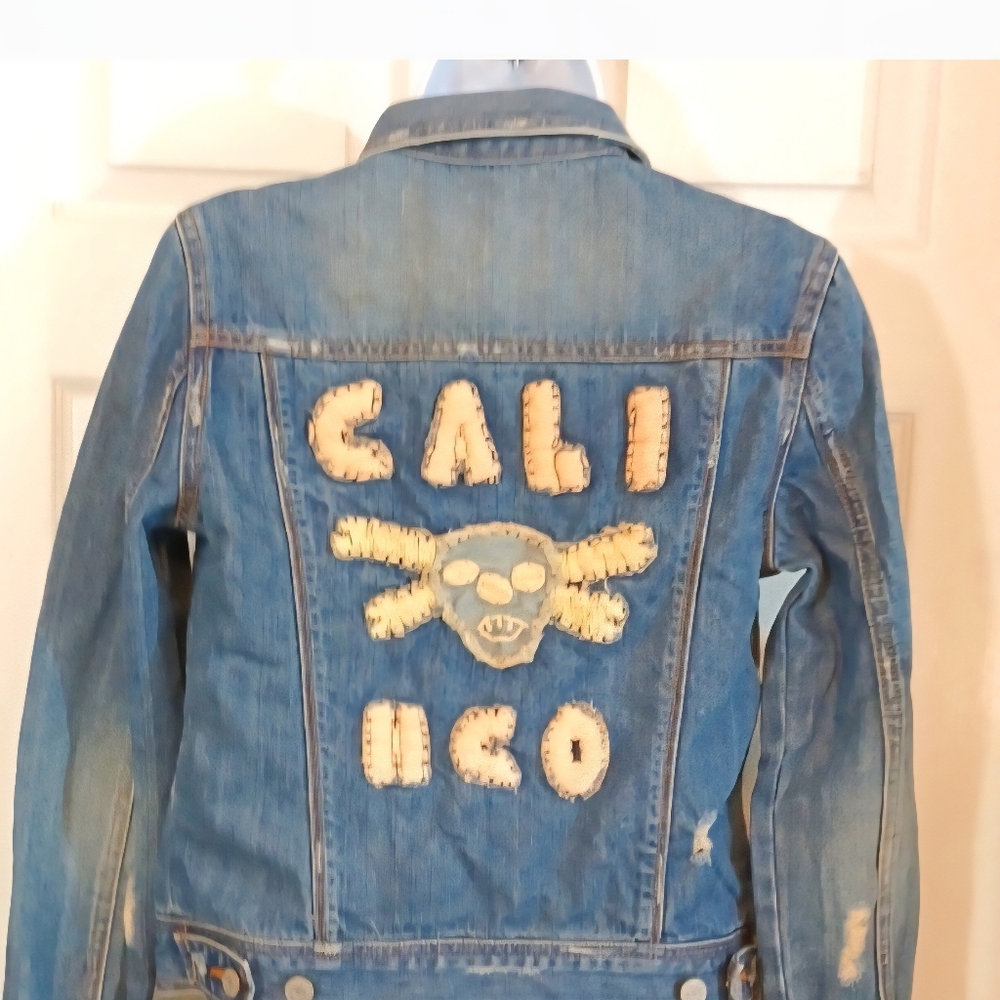 Hollister distressed jean jacket